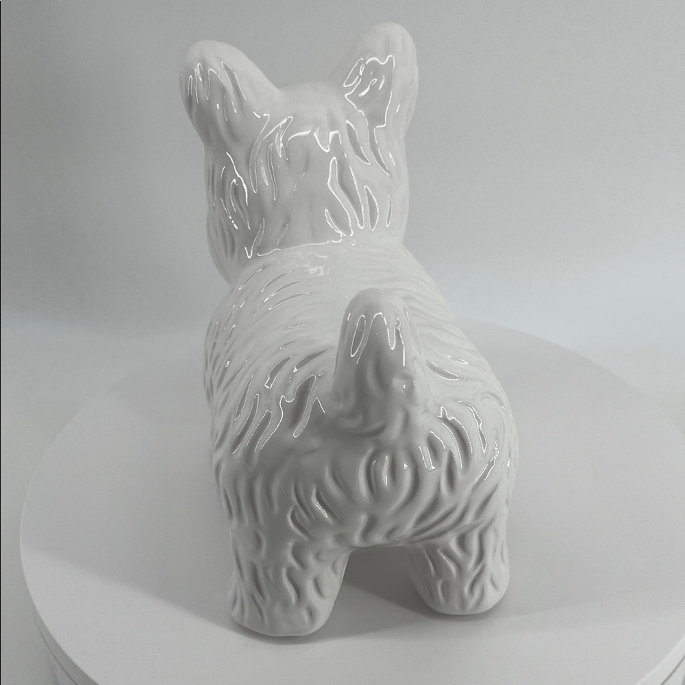 White‎ Ceramic Dog Figurine - Picture 7 of 8